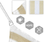 Patio Paradise 7' x 7' x 7' Sun Shade Sail Triangle Canopy Shade Cloth Fabric - Image 3