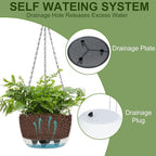 BAYN 2 Packs Solar Hanging Basket Planters - Image 4