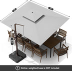 10 X 13 FT Cantilever Outdoor Patio Umbrella - Image 8