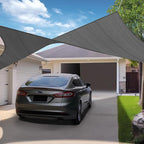 KANAGAWA Sun Shade Sail 13'x20' Dark Gray Rectangle UV Block Canopy Awning - Image 4