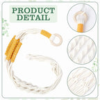 Augshy 27inch Macrame Plant Hanger, 2 Packs Plant Hangers - Image 3