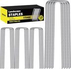 HongWay 120 Pack 6 Inch Landscape Staples, 8 Gauge Garden Stakes Heavy Duty by HongWay