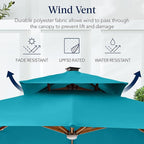 Best Choice Products 10ft Square Cantilever Patio Umbrella w/Base Included - Image 7