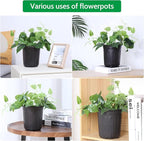 JERIA 50-Pack 1 Gallon Flexible Plant Nursery Pots - Image 7