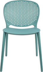 2xhome Set of 3 Patio Dining Chairs | Modern Stackable Outdoor Pool Side Chair - Image 6