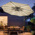 wikiwiki 10ft Solar LED Patio Umbrella - Image 9