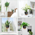Hanging Planters for Indoor Outdoor Plants, 2 Pack Self Watering Hanging Pot - Image 5