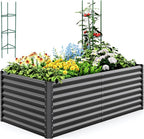 Quictent Galvanized Raised Garden Bed 6x3x2 Ft Metal Planter Box Bottomless by QUICTENT