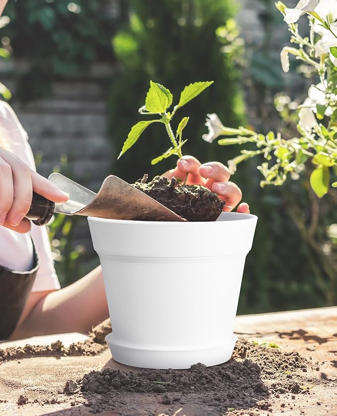 homenote Plant Pots, 6/7.5 Inch Flower Pots - Image 3