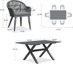 PURPLE LEAF 7 Pieces Patio Dining Set - Image 9