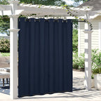 Easy-Going Linen Look Outdoor Curtains Waterproof Windproof Porch Curtains by Easy-Going