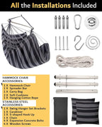 XXL Hammock Chair Hanging Rope Swing - Image 6
