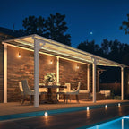 AECOJOY 20' x 8' White Outdoor Gazebo - Image 3