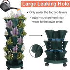 DUNCHATY Stackable Planter, Vertical Garden Planter - Image 4