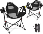 AKSOUL Hammock Camping Chair Swinging: Aluminum Alloy Adjustable Back Swinging by AKSOUL