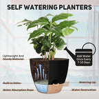 12 inch Large Self Watering Plant Pots, Flower Pots Planters - Image 5