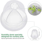 MIXC Plant Nursery Pots with Humidity Dome 4" Soft Transparent Plastic - Image 5