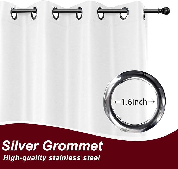 HolidayIdeas White Outdoor Curtains - Image 2