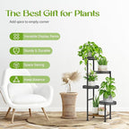 5 Tier Plant Stand Indoor Outdoor, Tierd Corner Metal Plant Stands Holder - Image 6