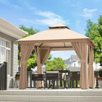 AOXUN Outdoor Gazebo for Patio 8x8 Metal Frame Canopy - Image 2