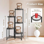 LASZOLA 5 Tiered Folding Tall Plant Stand Indoor Outdoor - Image 6