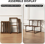 Metal Plant Stand, Foldable Heavy Duty Indoor, Window Iron Plant Shelf - Image 4