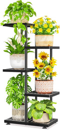 LASZOLA 4 Tier Plant Stand Indoors Outdoors by LASZOLA