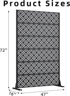 Casaphoria Metal Privacy Screen Outdoor, Palace Black - Image 7