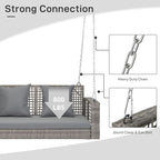 Outvita Porch Swing, 4FT Hanging Outdoor Porch Swings - Image 4