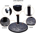 Giantex 43lbs Patio Market Umbrella Base, Heavy Duty Outdoor Stand, Cast Iron - Image 6