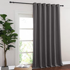 NICETOWN Blackout Sliding Glass Door Curtain 144 inches Long, Grommet Thermal - Image 2