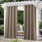 NICETOWN Morandi Brown Outdoor Curtains by NICETOWN