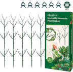 15 Pack Stackable Plant Support Stakes, Garden Trellis by PERSZEN