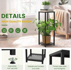 TOSKING Tall Plant Stand Indoor – 2-Tier Modern Metal Shelf, Heavy Duty - Image 6