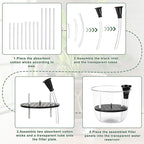 6 Pcs Clear Self Watering Pots for Indoor Outdoor Plants Flowers, 2 Each of 4 - Image 5