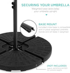 Best Choice Products 10ft Offset Cantilever Hanging Market Patio Umbrella - Image 5