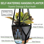 3 Pack Self Watering Hanging Planters Macrame Plant Hangers - Image 2