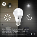GE LED+ A19 Dusk to Dawn LED Light Bulbs, Automatic On/Off Outdoor Security - Image 4