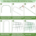 Cucumber Trellis for Raised Beds, 63 x 45 Inch U-Shaped Garden Trellis for - Image 7