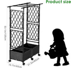 Planter with Trellis Raised Garden Beds, 4.5ft Tall with Screen Indoor Outdoor - Image 5