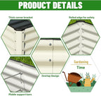 SnugNiture Galvanized Raised Garden Bed 8x4x2FT Outdoor Large Metal Planter Box - Image 3