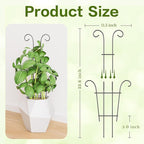 Larger 23.6in Plant Trellis for Climbing Plants Indoor Outdoor, 4 Pack - Image 3