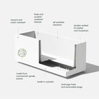 Veradek Block Series Long Box Planter - Image 2
