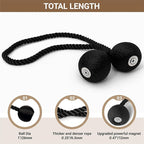 Hion Magnetic Curtain Tiebacks Black 2pcs, Curtain Tiebacks Buckles Holdbacks - Image 2