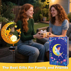 YJFWAL Garden Solar Dog Lights Pathway Stake Lights Glass Globe - Image 4