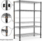Xcity Storage Shelves, 4 Tier Heavy Duty Metal Shelving Unit, 1600 LBS Capacity - Image 4
