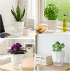 6 Pack Self Watering Pots for Indoor Plants, 8.4 Inches Self Watering Planters - Image 7
