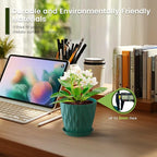 5 inch Plant Pots for Indoor Outdoor Plants, 6 Pack Flower Pots - Image 4