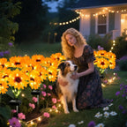 6 Pack Solar Sunflower Garden Lights 36 Vibrant Sunflowers LED Outdoor - Image 5