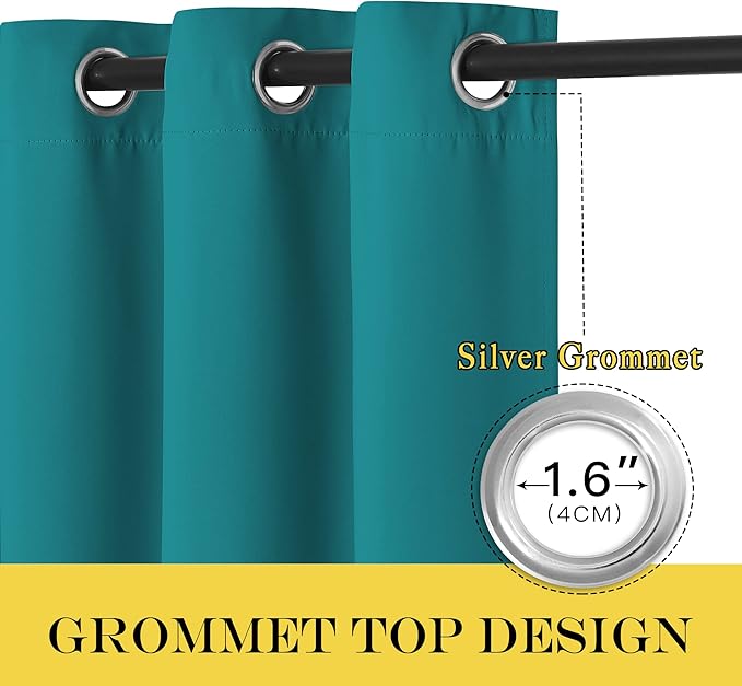 NICETOWN Sliding Door Curtain 108 Inches Long - Image 6